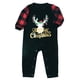 thumbnail image 1 of Pijamas navideños para bebé Conjunto de pijamas de tótem de manga larga con estampado de ciervos lindos, 1 of 5