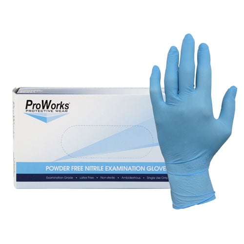 ProWorks NPF Nitrile Powder Free Exam Gloves