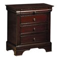 thumbnail image 2 of Coaster Table de Chevet Versailles 3 Tiroirs avec Plateau de Service en Acajou, 2 of 3