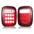 thumbnail image 1 of 2Pcs Tail Lights 16L-EDs Brake Reverse Turn Signal Lamp for RV V-ans Truck Trailer J-eep SUV, 1 of 7