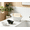 White, variant on 5.6" Small White Ceramic Bathtub Organizer, Multi-use Soap Dish & Succulent Planter, Cute Mini Bathtub Makeup Storage Container, Waterproof Easy Clean Hamster Bathtub Decor