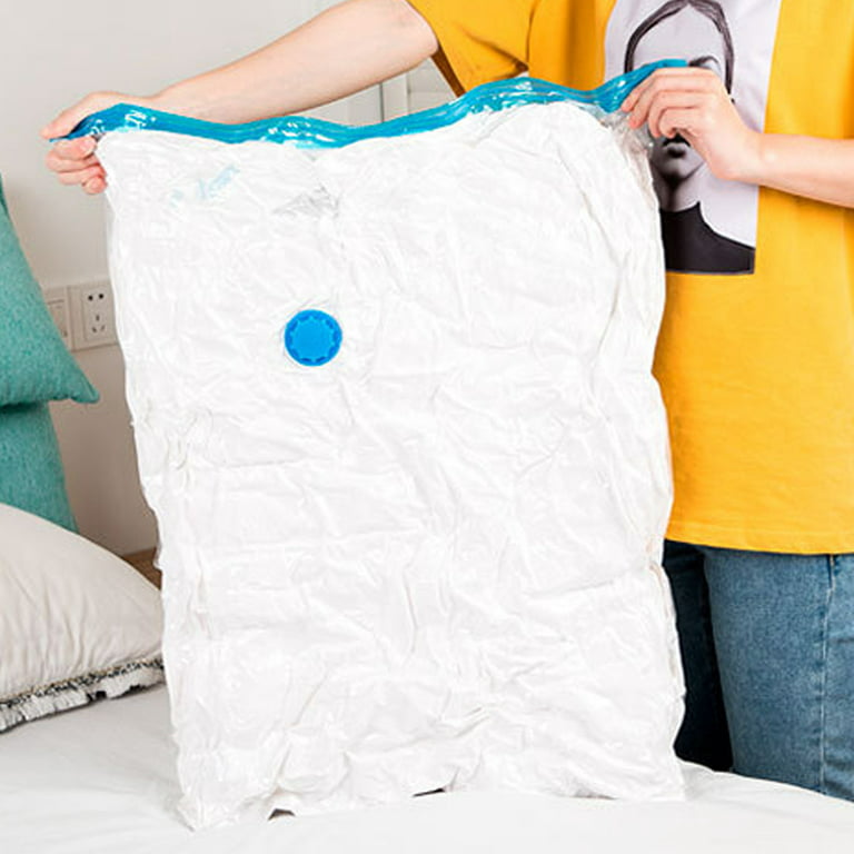 Larger Vacuum Bag Storage Bag For Clothes Pillows Bedding Blanket Foldable  Organizer Transparent Bags Travel Saving Bag - AliExpress