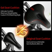 Bike Seat Cushion, BUSATIA Bike Seat for Men Women, Gel Seat Cushion for Bike,Extra Soft Exercise Bicycle Seat Compatible with Peloton, Outdoor & Indoor
