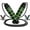 Green, variant on RDX Skipping Rope with Soft Memory Foam Handles, 10.3FT Adjustable Tangle-Free PVC Coated Steel Jump Cable, Fat Burning Yoga Fitness MMA Weight Loss HIIT Slimming Home Gym Exercise Workout