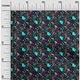 thumbnail image 2 of oneOone Cotton Flex Black Fabric Abstracts Craft Projects Decor Fabric Printed By The Yard 40 Inch Wide, 2 of 5
