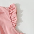 thumbnail image 6 of Bearichfupo Girls Fly Sleeve Casual Comfortable Cute Solid Color Pleated Dress, Sizes 7-8 Years, 6 of 6