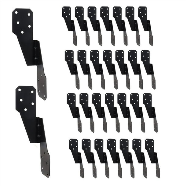 Paquete de 30 Amarres Resistentes para Huracanes, Recubiertos, Correas para Huracanes, Amarres para Cerchas/, Soportes para Amarres y Colgadores de Viguetas.