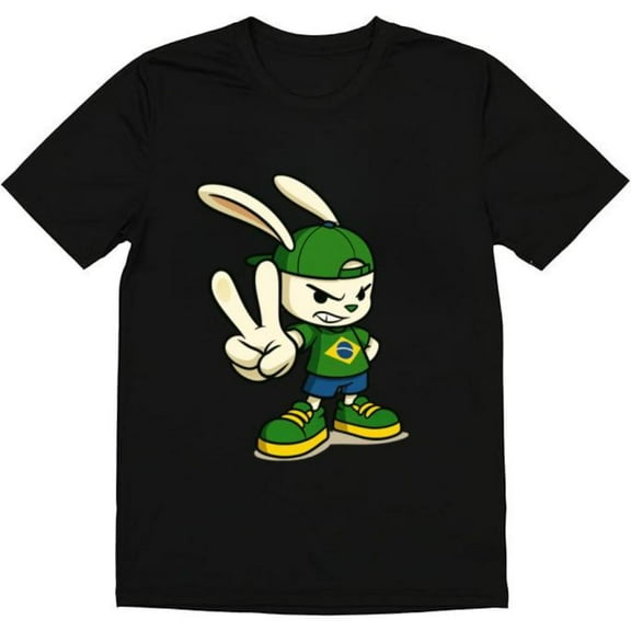 Cotton Tee Black T-Shirt Top Vibrant Patterned Graphic Streetwear Comfortable Crew Neck Casual Fashion Cotton S-5XL