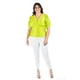 thumbnail image 4 of Blusa escote V Roman Fashion Tallas Extras 1772 Lima verde lima 38, 4 of 6