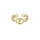 thumbnail image 1 of Anillo de 26 letras chapado en oro de acero de titanio Anillo de dedo índice de apertura en inglés Anillo hueco Wmkox8yi  sjalhkljlk1969, 1 of 1