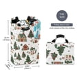 thumbnail image 2 of Yayeee Freestanding Laundry Hamper with Handle Collapsible Large Storage Basket for Clothes, Brown Christmas House, 2 of 7
