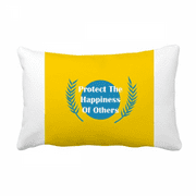 Jianjun Country Protects Happiness Throw Pillow Lumbar Insert Cushion Cover Home Decoration