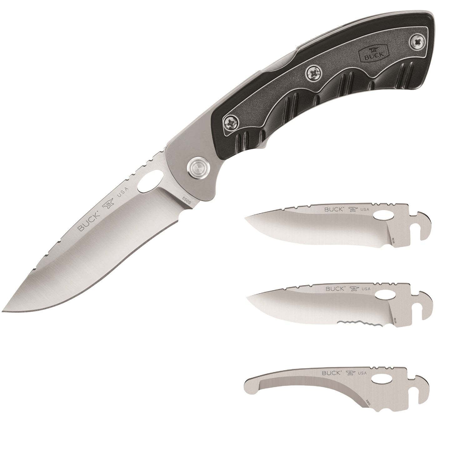 Buck Knives Selector 2.0 Folding Pocket Knife w/ 3 Interchangeable
