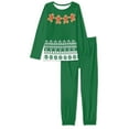 thumbnail image 4 of FKELYI Xmas Ginger Pj 2 Packs Elastic Christmas Snowflake Holiday Pajamas for Women Long Sleeve Pajamas for Women Soft Comfy Size 5XL, 4 of 5