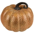 thumbnail image 5 of Northlight 7.5" Gold and Orange Textured Greek Key Pumpkin Fall Decoration, 5 of 7