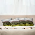 thumbnail image 3 of Ambesonne Antique Throw Pillow Cover 4 Pack, Medieval City in Italy, 18", Green Coral Dust, 3 of 6