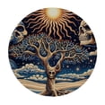 thumbnail image 4 of WYYP Skull Skull Round Tablecloth - Great for Home Kitchen/Parties/Holiday Dinner - 100% Polyester Fiber - Full Width Single-Sided Printing White, 4 of 8