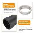 thumbnail image 4 of Uxcell G9 Light Socket Rings Kit, 5 Zinc Alloy Replacement, 120mm Silver Tone, 4 of 6