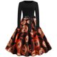 thumbnail image 2 of Vestido HUOGUO de manga larga con estampado de moda para mujer, 2 of 5