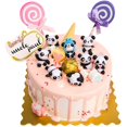 thumbnail image 2 of Lindo Panda juguetes figuritas Playset decoración de pasteles para adornos de jardín de hadas, 2 of 5