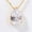 04-Cubic Zirconia-Apr, variant on PYNZY Teardrop Dangle Emerald Birthstone Pendant Necklace ,18K Gold Plated Necklace for Women Jewelry Gift as Mother's Day