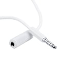 thumbnail image 3 of Cable de audio Conwork de 3,5 mm, 4 polos, macho a hembra, 1 m, blanco, paquete de 2, 3 of 6