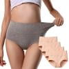 

RPVATI Women s 4 Pack High Waisted Plus Size Full Coverage Panties Stretch Underwear Breathable Soft Briefs