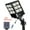 Black, variant on Bjsuc Solar Street Lights ,Waterproof Outdoor Courtyard Light, Large 2,850,000LM Floodlight LED Mention Sensor, 6500K Wide Angle Parking Lot Flood Lamp