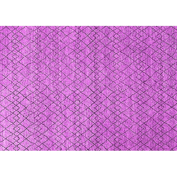 Ahgly Company Indoor Rectangle Solid Pink Modern Area Rugs, 4' x 6'