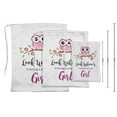 thumbnail image 4 of Darling Souvenir White Look Whooo'S Is Having A Sweet Little Girl Baby Shower Party Supplies Favor Bags&nbsp;Drawstring Pouches&nbsp;15 Pieces, 4 of 5