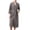 Gray, variant on Waffle Robes for Men, Lightweight Soft 3/4 Sleeve Bathrobes , Cozy House Coat for Spa, Shower & Hotel