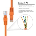 thumbnail image 3 of GearIT 10-Pack Cat6 Patch Cable, Cat 6 Ethernet Cable Snagless Flexible Soft Tab - Preimum Series - Orange, 3 of 6