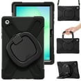 thumbnail image 2 of XYX Case for Samsung Galaxy Tab A11+ 11 inch SM-X310/SM-X315/SM-X316, 360 Degree Rotating Hand Grip Shockproof Cover with Shoulder Strap, Black, 2 of 7