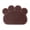 Brown, variant on Paw Shape Cat Litter Mat, Non-Slip Waterproof Pet Feeding Mat for Litter Trapping, Washable Soft PVC Fiber Scatter Control Rug for Cats & Dogs, 16"x12"
