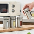 thumbnail image 3 of Condiment Jar,Pepper Shaker Stainless Steel Pepper Shaker Kitchen Spices Container Extended Durability, 3 of 5