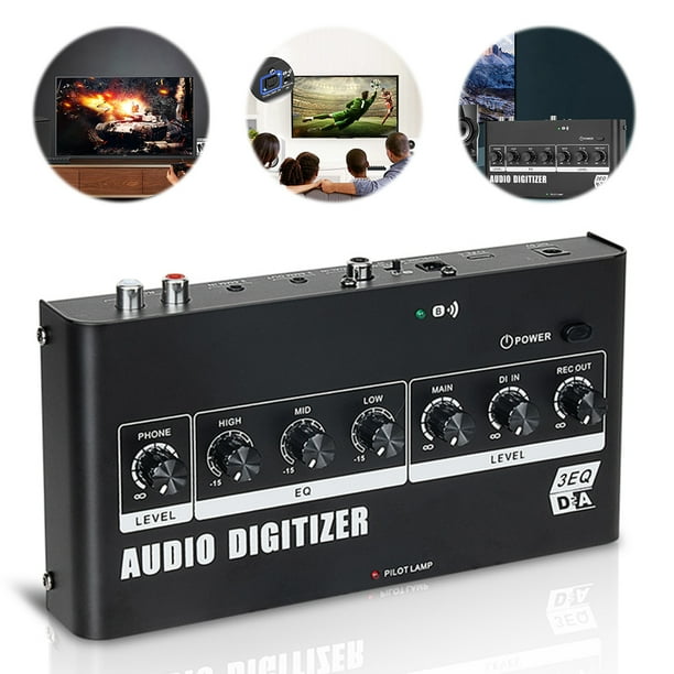 Likrtyny Convertidor Digital A Analógico Adaptador Compatible Con para Amantes La Música (AU)