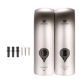 thumbnail image 4 of Dispensador de jabón CHUANGDIAN 300ml * 2 Dispensador de jabón manual de doble cabezal montado en la pared Champú líquido Dispensador de champú líquido para baño en el hotel - Champagne Gold CHUANGDIAN Dispensador de jabón, 4 of 5