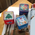 thumbnail image 4 of Christmas Series Tinplate Candy Boxes Cube Gift Storage Tank Biscuit Container Tea Leaves Scented Tea Organizer (Random Color), 4 of 9