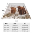 thumbnail image 3 of Fuzoiu Yak Print Ultra-Soft Micro Fleece Blanket,All Seasons Flannel Throw, Lightweight Blanket for Bed, Sofa, Couch, Movie Night, Camping, and Travel-60"x50", 3 of 7