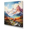 thumbnail image 2 of Designart "Summer Peaks The Sharp Beauty of Mountains II" Cottage Wall Decor, 2 of 5
