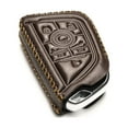 thumbnail image 3 of Vitodeco Genuine Leather Smart Key Fob Case with Leather Key Strap Compatible for Chevrolet Corvette (2020 - 2026 Models) - 6-Button, Brown, 3 of 6