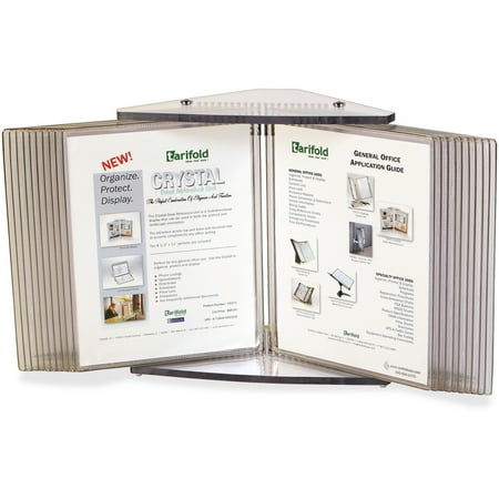 Tarifold, TFICD272, 20-Pocket Crystal Desk Reference Unit, 1 Each