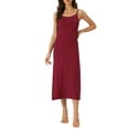 thumbnail image 2 of INSPIRE CHIC Vestidos de Noche para Mujeres Sin Mangas con Tirantes Espagueti Cuello Redondo Primavera Verano Talla XL Burdeos, 2 of 6