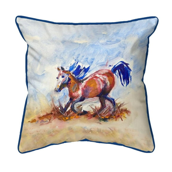 Betsy Drake Interiors Betsy's Wild Horse Large Indoor/Outdoor Pillow 18x18