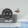thumbnail image 2 of Reloj de pared 3D creativo con base de madera, organizador para gimnasio en casa, entrenamiento de musculación, cocina, oficina y mesa de comedor., 2 of 8