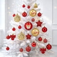 thumbnail image 4 of erdimoy 35‑Pack Christmas Ball Ornaments Set, Assorted Xmas Tree Hanging Baubles for Holiday Home Party Decoration, 4 of 6