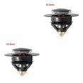 thumbnail image 1 of Yuarrent Bounce Core Pop-Up SINK DRAIN Baño Lavabo Fregadero Filtro Tapón Hair Catcher Colador Accesorios 33.5mm / 37mm Acero inoxidable Type1 NO1 Yuarrent CBP180510, 1 of 6