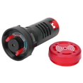 thumbnail image 4 of 10 Pcs AD16-22SM Red LED Buzzer Indicator Light with Flash Alarm for AC DC 12V Industrial Signal Panel, 4 of 5