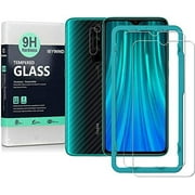 Ibywind Screen Protector for Redmi Note 8 Pro,[Pack of 2] with Camera Lens Protector,Back Carbon Fiber Skin