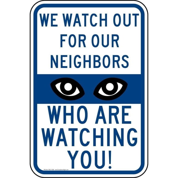 Safety Sign Security/Surveillance Sign Notice Sign Street Decor Tin Sign 8x12